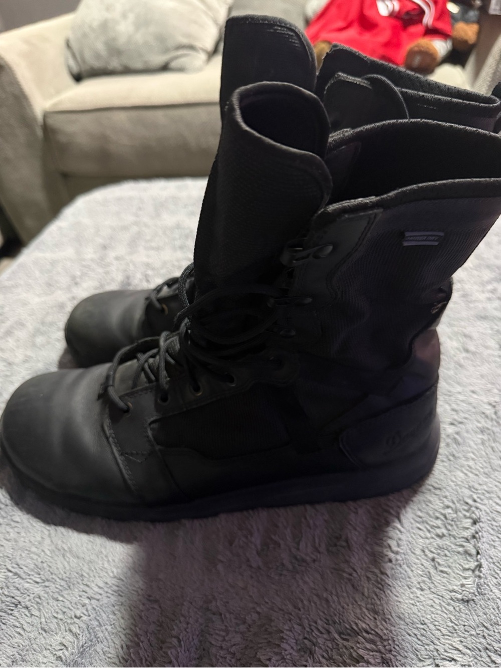 Danner Black Lace-Up Military Style Boots